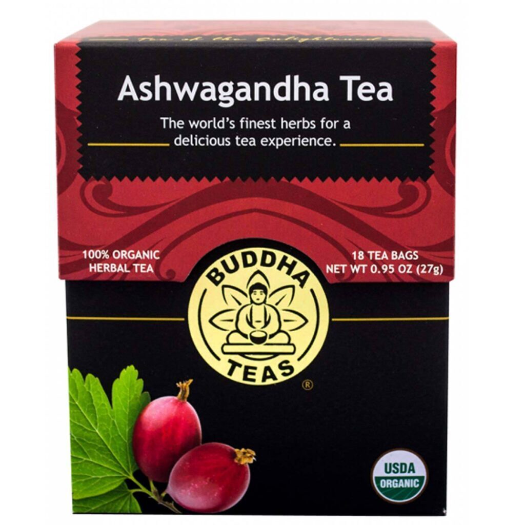 Buddha Teas Chá de Erva Ashwagandha 18 Sachês: Equilíbrio e Bem-Estar Natural