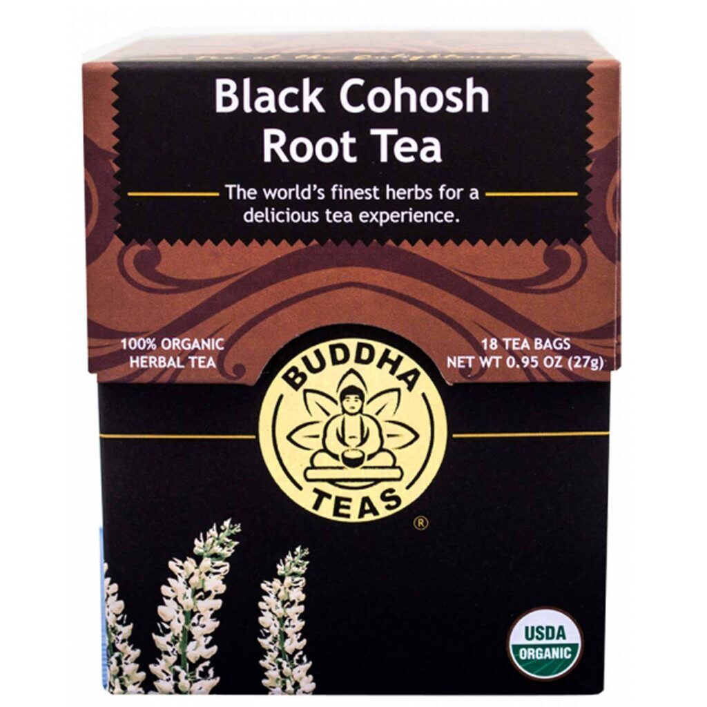 Buddha Teas Chá de Cohosh Preto - 18 Saquinhos | Bem-Estar Feminino Natural