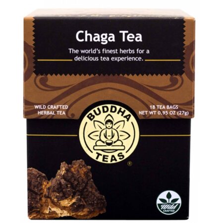 Buddha Teas Herbal Tea, Chá de Chaga - 18 Saquinhos de Chá