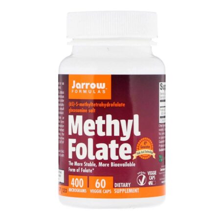 Jarrow Formulas Metil Folato - 400 mcg - 60 Cápsulas