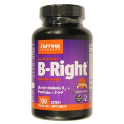 Jarrow Formulas B-Right® Complexo B - 100 Cápsulas Vegetarianas para Energia e Vitalidade