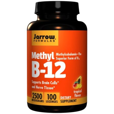 Jarrow Formulas, Metil B-12 Tropical - 2500 mcg - 100 Pastilhas