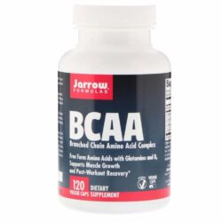 Jarrow Formulas BCAA - 120 Cápsulas para Energia Muscular e Recuperação
