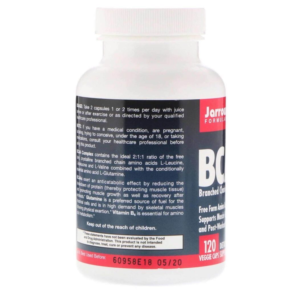 Jarrow Formulas BCAA - 120 Cápsulas para Energia Muscular e Recuperação - Imagem 4