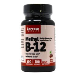 Jarrow Formulas Metil B-12 Cereja 500 mcg 100 Pastilhas - Energia e Saúde Neural no Brasil