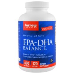 Jarrow Formulas EPA-DHA Balance 600 mg Ômega 3 - 120 Cápsulas Gel