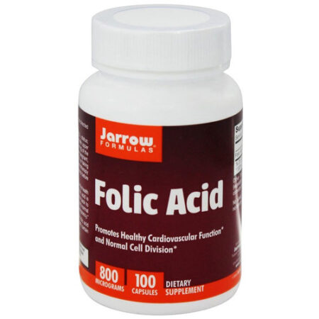 Jarrow Formulas Folic Acid - 800 mcg - 100 Cápsulas