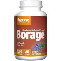 Jarrow Formulas Óleo de Borragem 1000 mg - 60 Cápsulas em Gel para Saúde da Pele e Bem-Estar