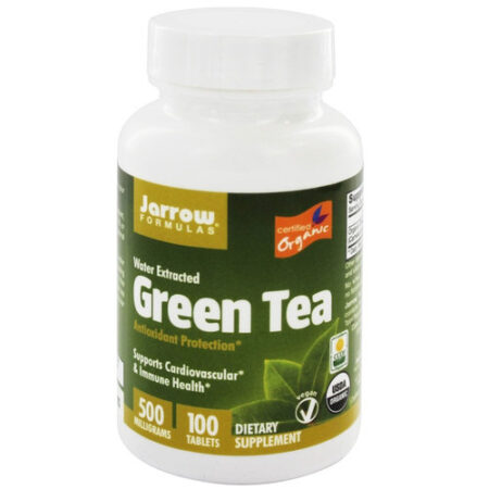 Jarrow Formulas Orgânico Chá Verde - 500 mg - 100 Tabletes