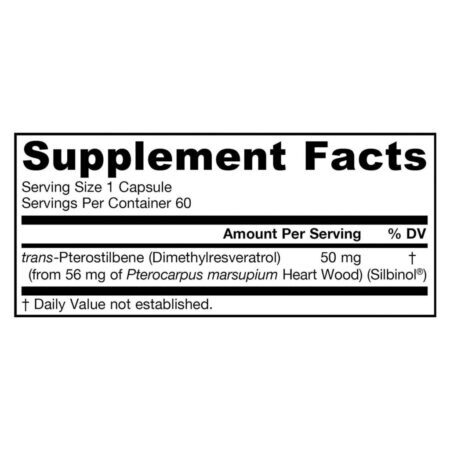 Jarrow Formulas Trans-Pterostilbeno 50 mg - 60 Cápsulas Vegetais: Potencial Antioxidante e Saúde Celular - Imagem 2