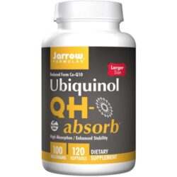 Jarrow Formulas QH-Absorb Ubiquinol 120 Cápsulas - Coenzima Q10 Ativa