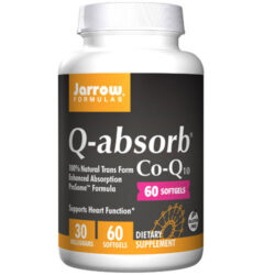 Jarrow Formulas Q-absorb Co-Q10 30mg - Coenzima Q10 para Energia e Saúde Cardiovascular no Brasil - 60 Cápsulas Gel