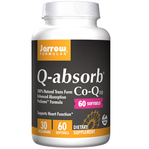 Jarrow Formulas Q-absorb Co-Q10 30mg - Coenzima Q10 para Energia e Saúde Cardiovascular no Brasil - 60 Cápsulas Gel