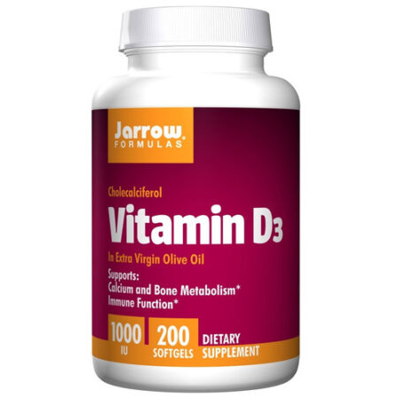 Jarrow Formulas, Vitamina D3 - 1000 IU - 200 Cápsulas em Gel