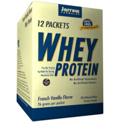 Jarrow Formulas Whey Proteína Sabor Baunilha Francesa - 12 Pacotes Pronta Entrega