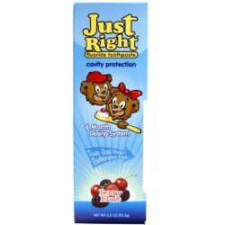 Creme Dental Just Right Fluoride Berry Blast - Pacote Bônus 1 unidade