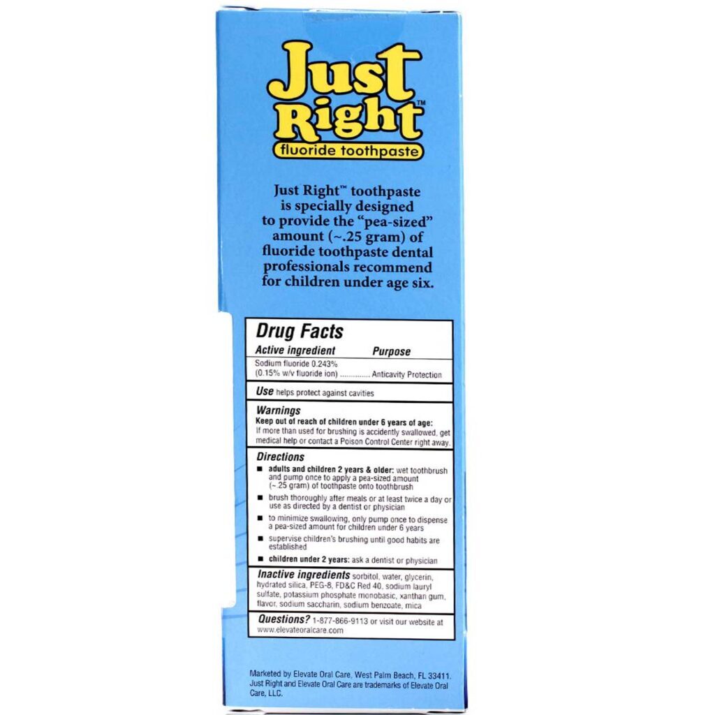 Creme Dental Just Right Fluoride Berry Blast - Pacote Bônus 1 unidade - Imagem 2