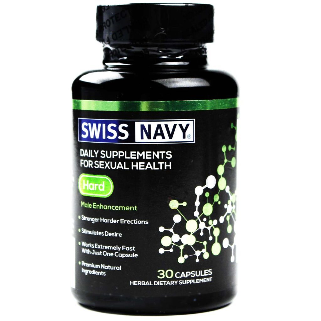 Swiss Navy Hard Desempenho Masculino 30 Cápsulas - Energia e Vitalidade