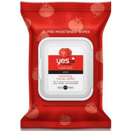 Yes To, Lenços Umedecidos Para Limpeza Facial, Tomates - 25 Lenços