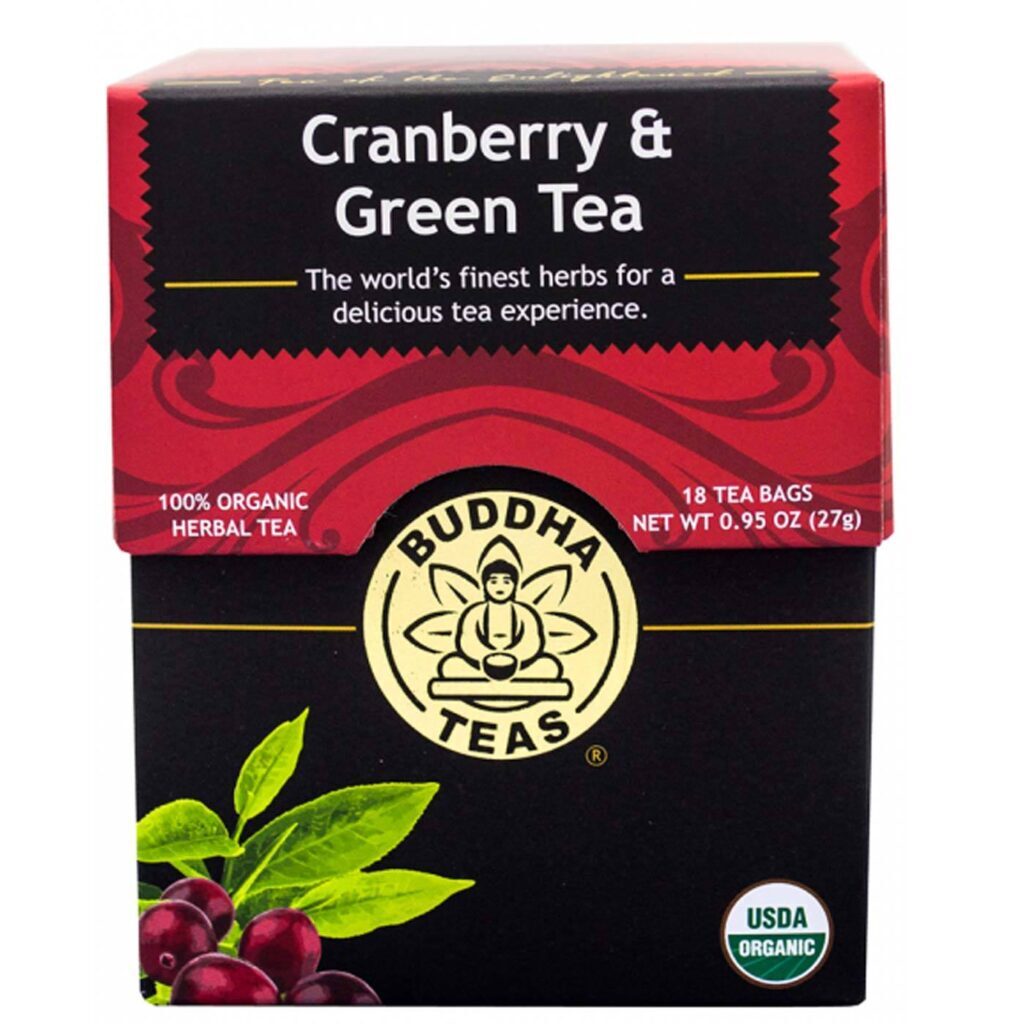 Buddha Teas Chá Verde e Cranberry: Sabor e Saúde em 18 Saquinhos