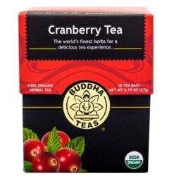 Buddha Teas Chá de Oxicoco (Cranberry) 18 Saquinhos - Bem-Estar Natural