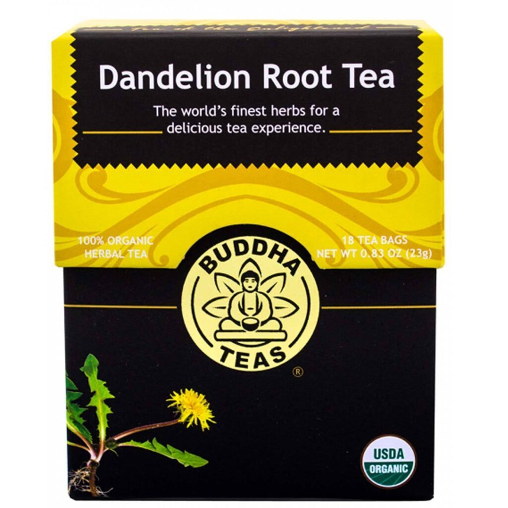Buddha Teas Chá de Raiz de Dente-de-Leão 18 Saquinhos - Bem-Estar Natural