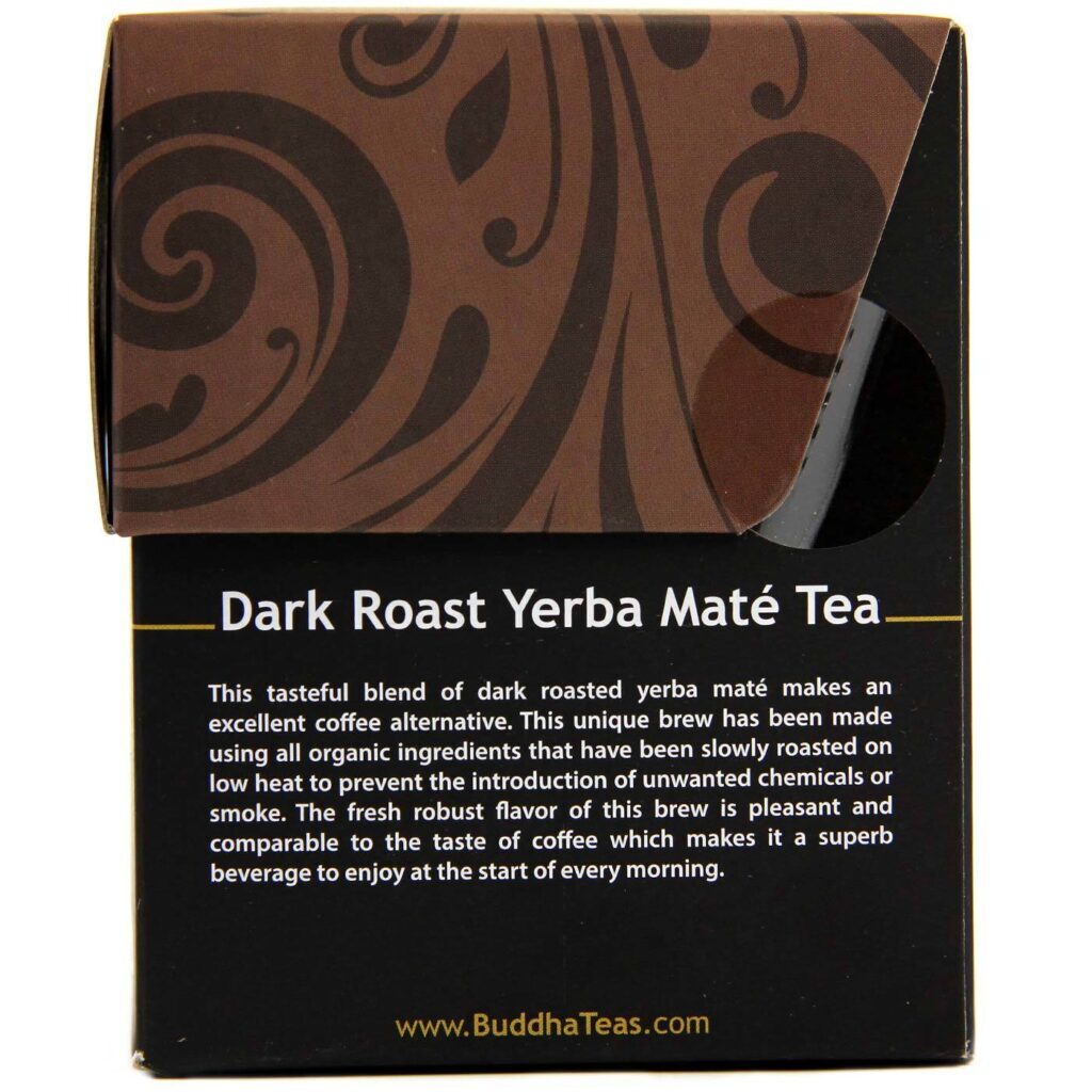 Buddha Teas Chá de Erva-mate Dark Roast - 18 Sachês: Sabor Intenso e Bem-Estar Natural - Imagem 2