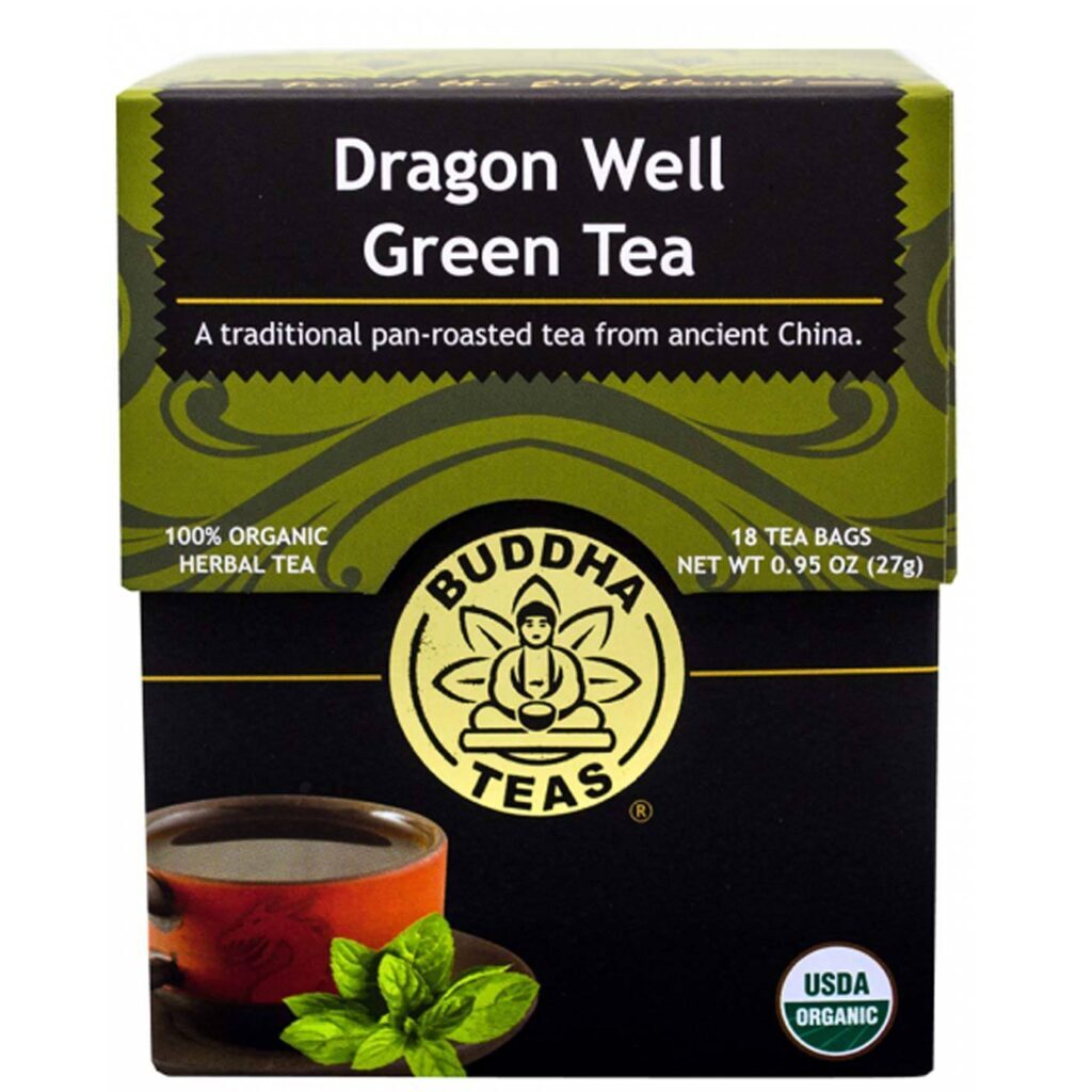 Buddha Teas Chá Verde Dragon Well 18 Saquinhos - Sabor Autêntico e Bem-Estar