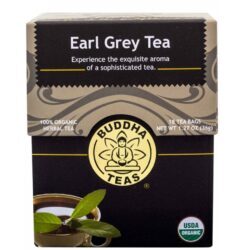 Buddha Teas Chá Preto Earl Grey - 18 Saquinhos | Sabor Cítrico e Aromático