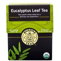 Buddha Teas Chá de Folhas de Eucalipto - 18 Saquinhos Orgânico Puro