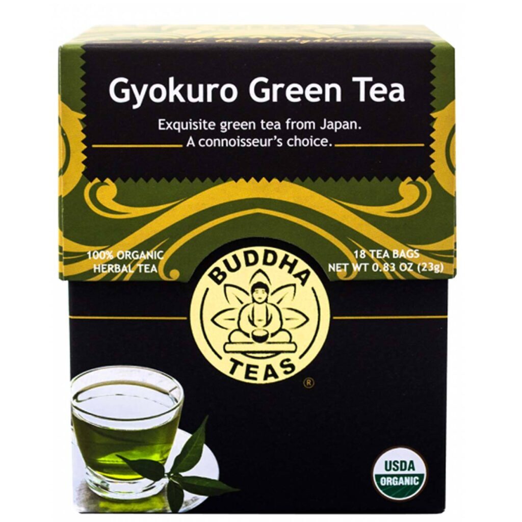 Buddha Teas Chá Verde Gyokuro Orgânico 18 Saquinhos - Puro Sabor Japonês