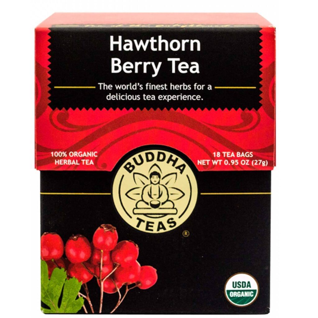 Buddha Teas Chá de Frutos do Espinheiro Branco (Hawthorn) 18 Saquinhos - Bem-Estar Cardíaco