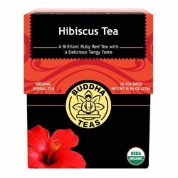 Buddha Teas Chá de Hibisco - 18 Saquinhos: Bem-Estar Natural