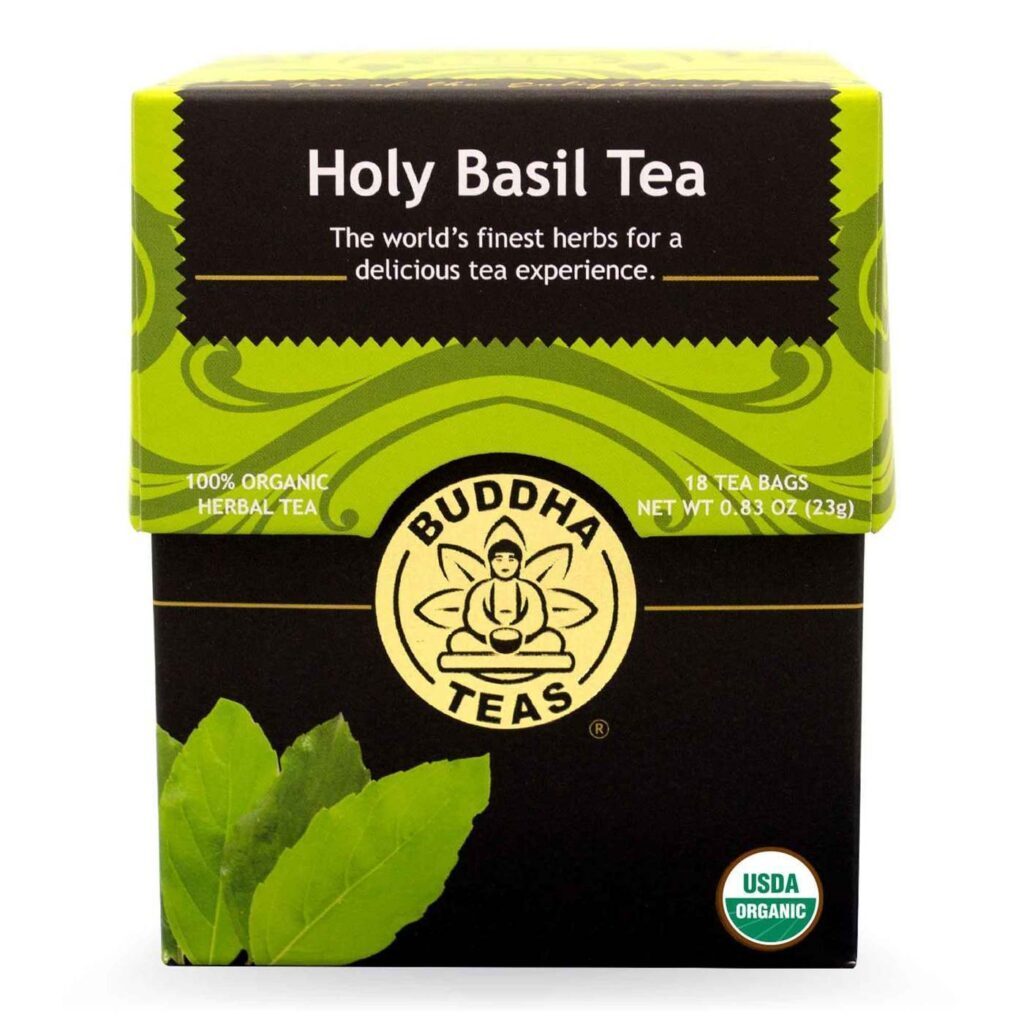 Buddha Teas Chá de Manjericão - 18 Saquinhos - Bem-Estar e Sabor Natural