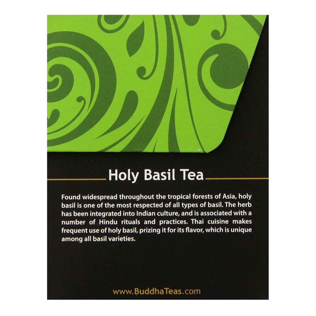 Buddha Teas Chá de Manjericão - 18 Saquinhos - Bem-Estar e Sabor Natural - Imagem 2