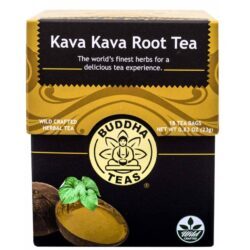 Buddha Teas Chá de Raíz de Kava Kava - 18 Saquinhos para Relaxamento e Bem-Estar