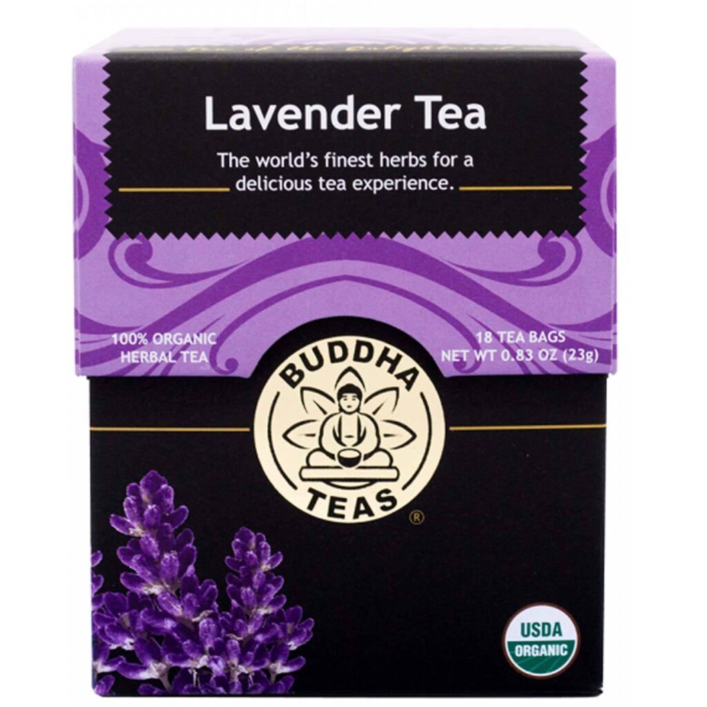 Buddha Teas Chá de Lavanda 18 Saquinhos: Relaxamento Natural e Bem-Estar