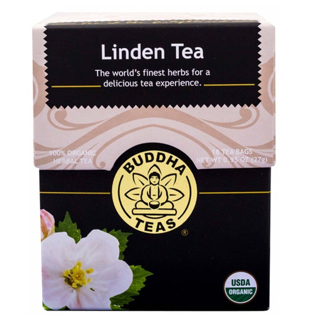 Buddha Teas Chá de Tília (Linden) - 18 Saquinhos Naturais para Bem-Estar