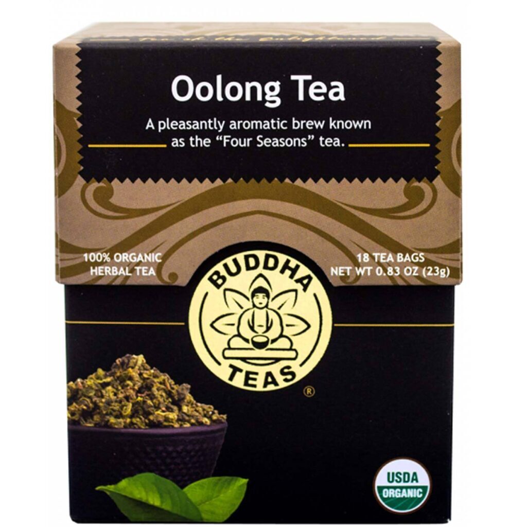 Buddha Teas Chá Orgânico de Oolong - 18 Saquinhos de Chá para Bem-Estar