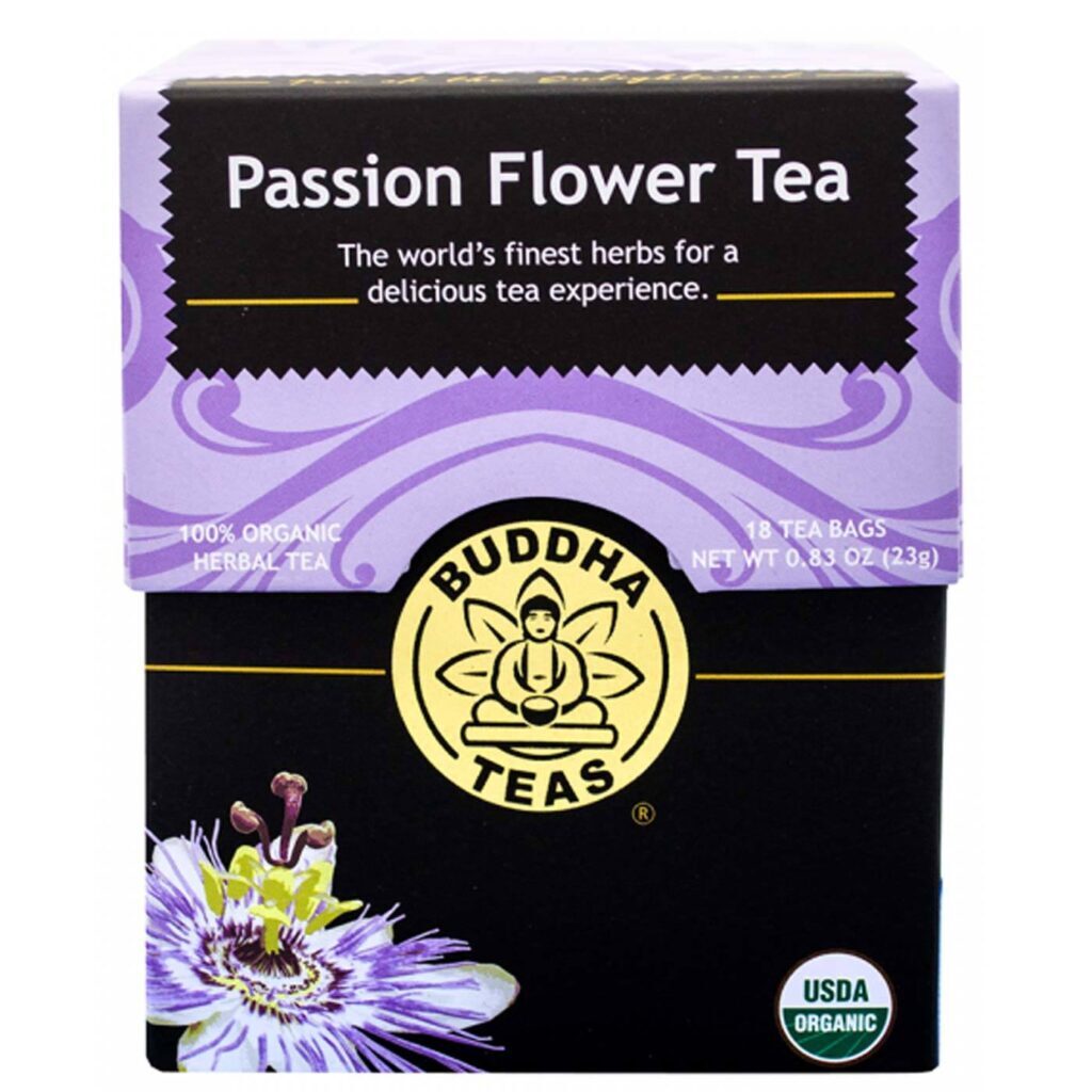 Buddha Teas Chá de Passiflora 18 Saquinhos: Relaxamento Natural e Bem-Estar