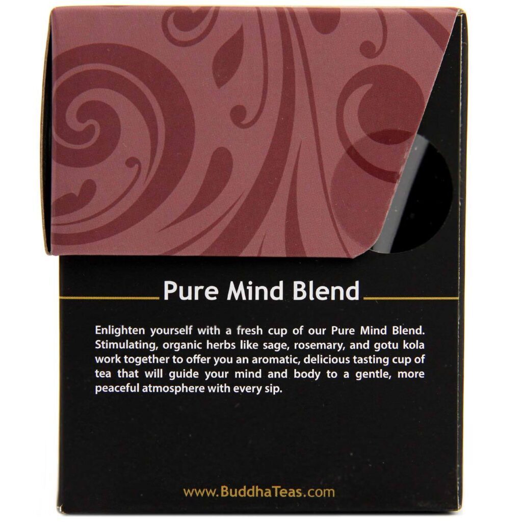 Buddha Teas Chá Blend Pure Mind 18 Saquinhos - Mente Pura - Imagem 2