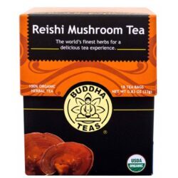 Buddha Teas Chá de Cogumelo Reishi Orgânico - 18 Saquinhos: Bem-Estar e Vitalidade Natural