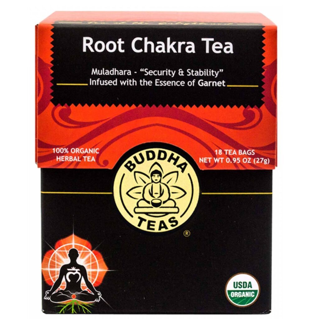 Buddha Teas Chá de Chakra Raíz Muladhara para Meditação - 18 Saquinhos