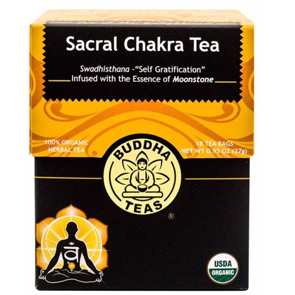 Buddha Teas Chá Sacral de Chakra Swadhisthana - 18 Saquinhos de Chá para Bem-Estar