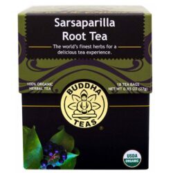 Buddha Teas Chá de Raiz de Salsaparrilha - 18 Saquinhos - Bem-Estar Natural