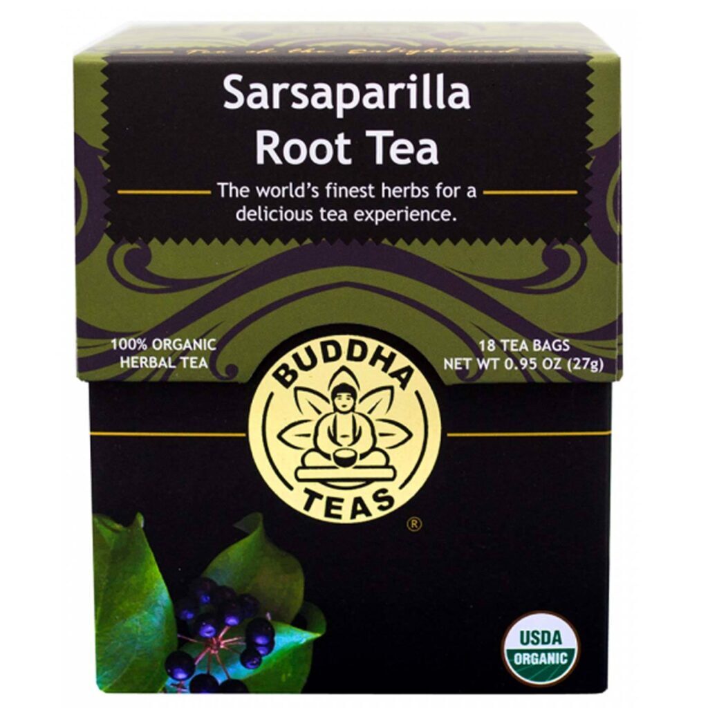 Buddha Teas Chá de Raiz de Salsaparrilha - 18 Saquinhos - Bem-Estar Natural