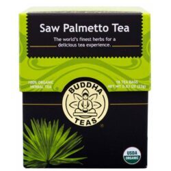 Buddha Teas Saw Palmetto: Chá de Ervas Puro - 18 Saquinhos para Bem-Estar Masculino