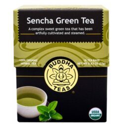 Buddha Teas Chá Verde Sencha - 18 Saquinhos Puro Sabor e Bem-Estar