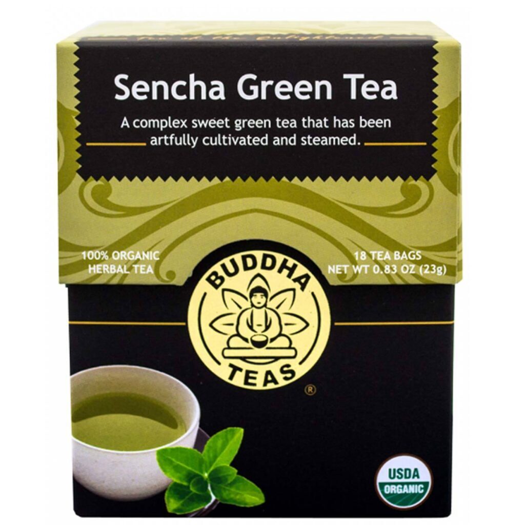 Buddha Teas Chá Verde Sencha - 18 Saquinhos Puro Sabor e Bem-Estar
