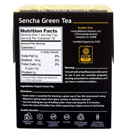 Buddha Teas, Chá Verde Sencha - 18 Saquinhos de Chá - Image 2